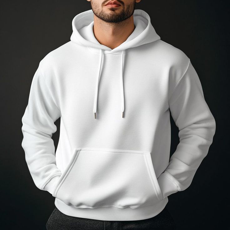 white classic hoodie – premium comfort & style