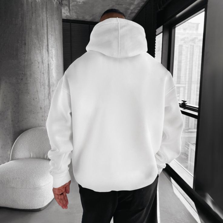 white classic hoodie – premium comfort & style