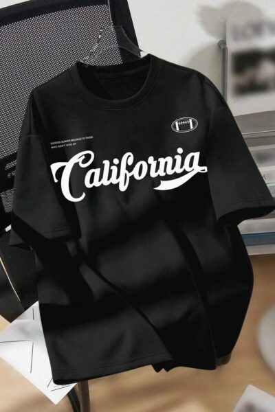 trendy boys’ summer casual t shirt – letter print, short sleeve, soft & breathable