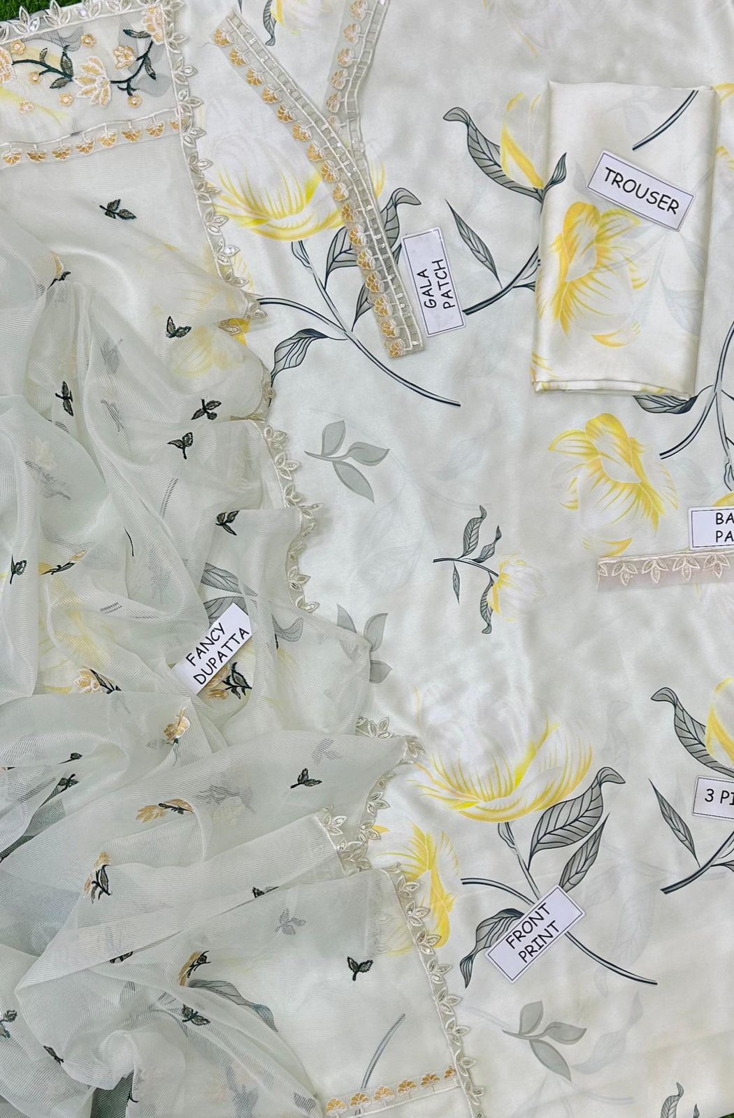 baroque most demanding edition – 3pc silk digital printed suit with embroidered dupatta