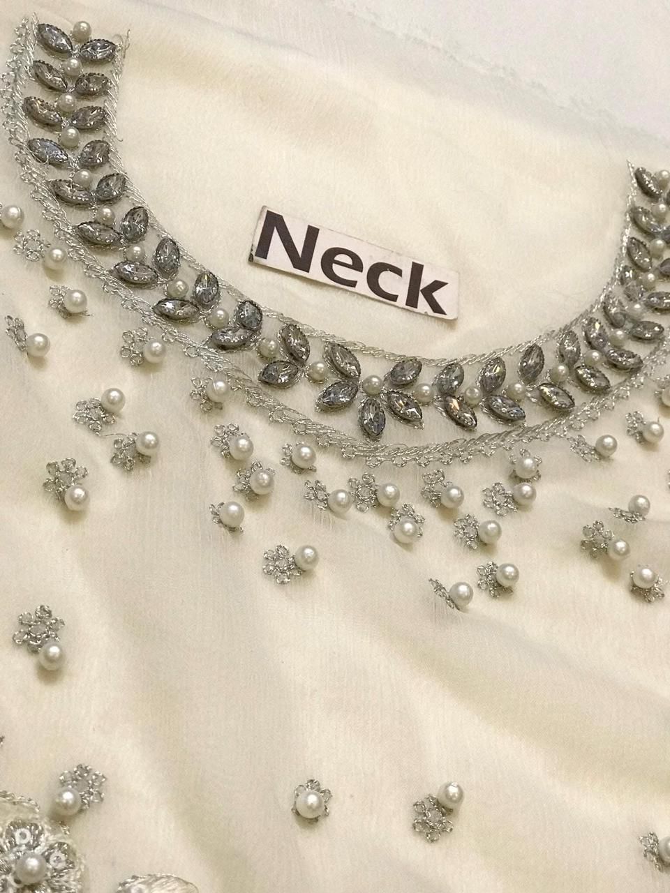 maria b chiffon suit 2025 – heavy embroidered 3pc unstitched dress