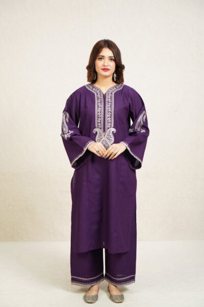 urge winter collection 2025 – hit code embroidered dhanak 2pc suit