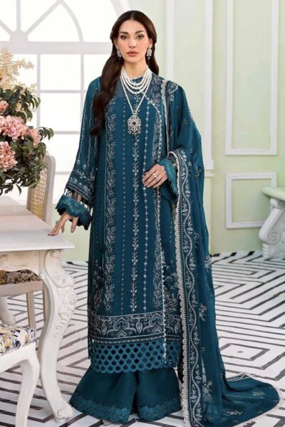 seran winter 2025 hit code 7195 – 3pc dhanak embroidered suit with shawl