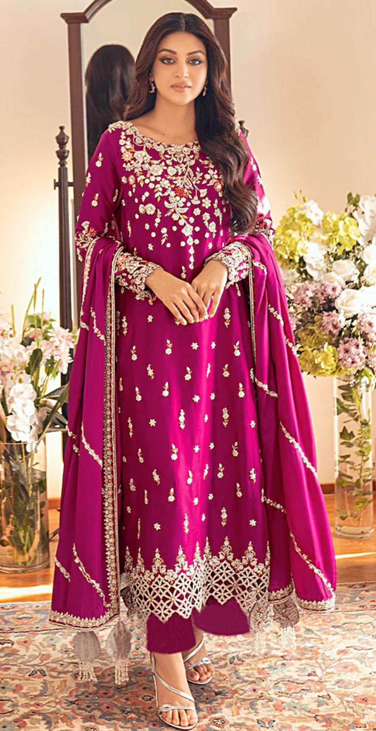 asim jofa winter 2025 – 3pc dhanak suit with heavy embroidered shawl