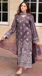 libas 3PC-Dhanak full Embroidery Winter Collection