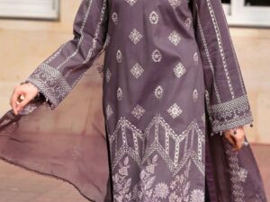 libas 3PC-Dhanak full Embroidery Winter Collection