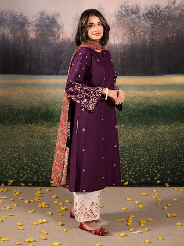 Urge 3PC- Dhanak with Pashmina Wool Shawl