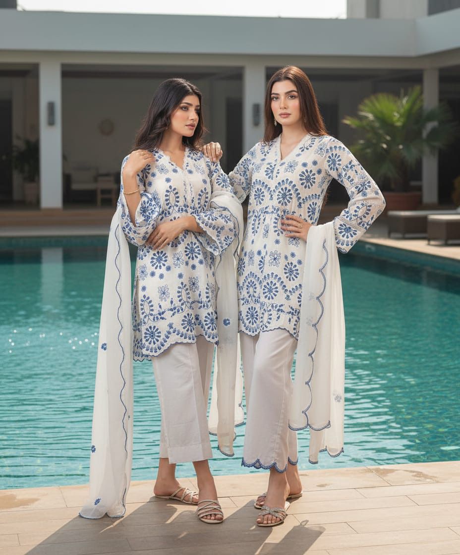Nisa Unstitched 3PC Khaddar Embroidered Winter Suit with Diamond Manaar Shawl – 2025