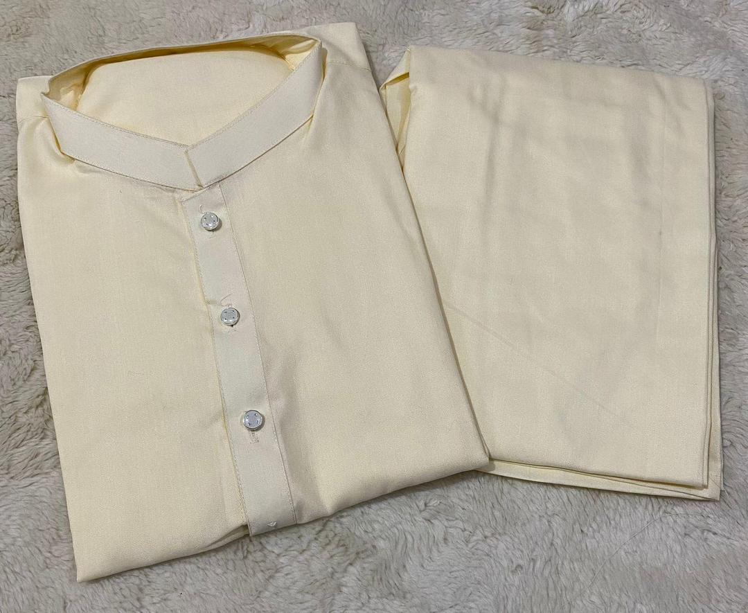 men’s wash and wear plain suit – ban collar