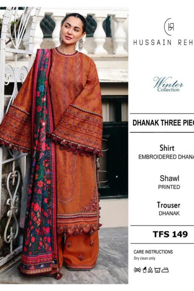 libas winter collection 2025 – dhanak embroidered 3pc suit with embroidered shawl (code 3202)