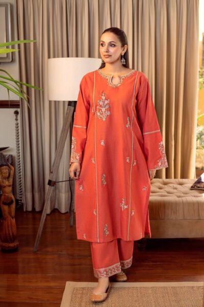 urge winter collection 2025 – airjet dhanak 2pc heavy embroidered suit