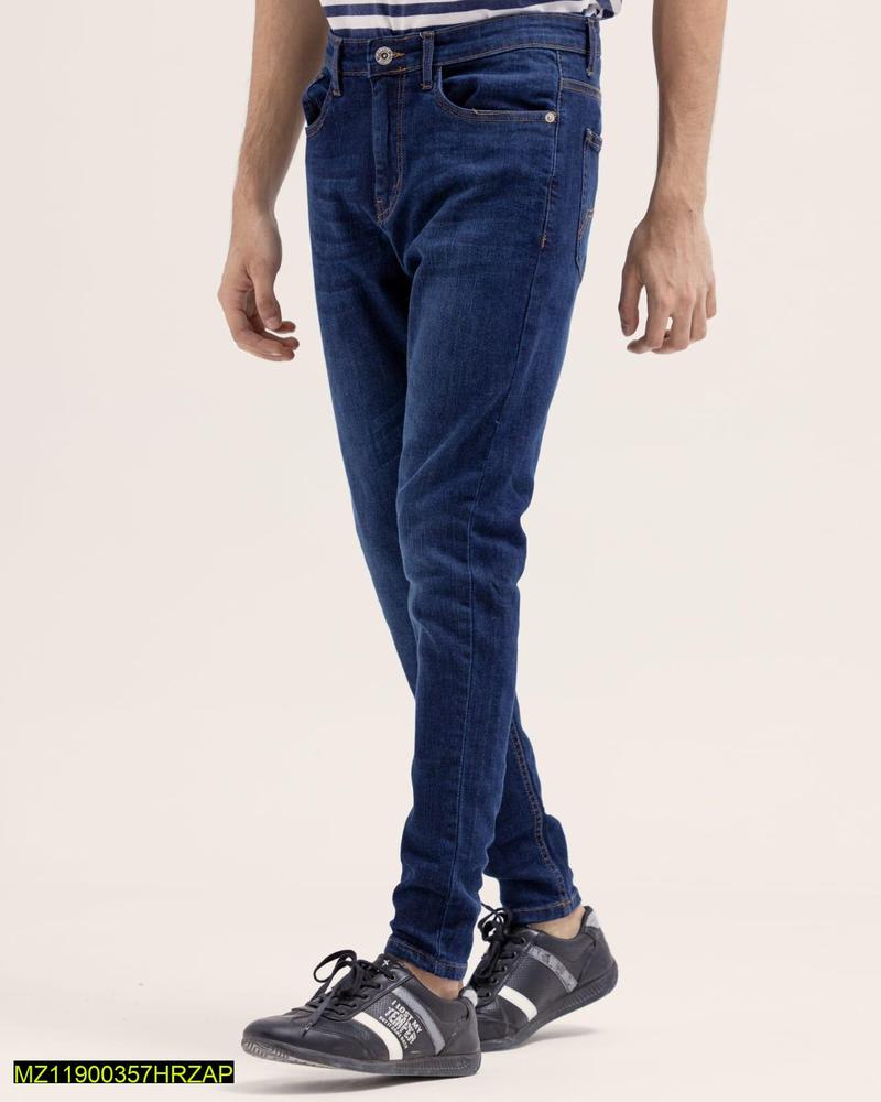 men's stitched denim plain jeans | premium qualit