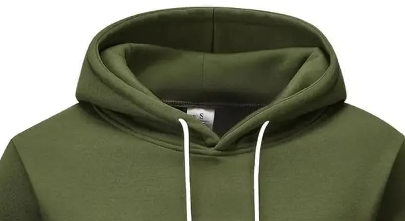 men’s color block fleece hoodie